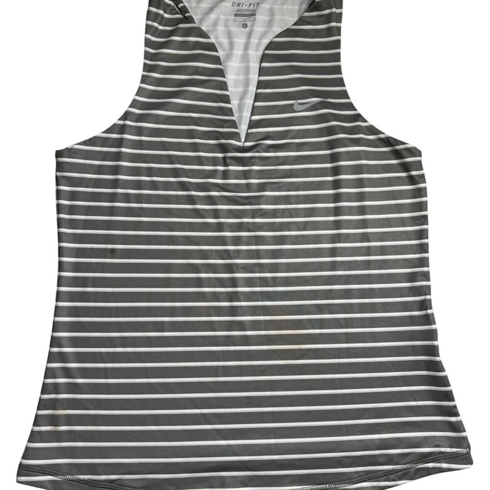 Nike Women's Grey and Black Vest